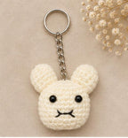Crochet bunny keychain