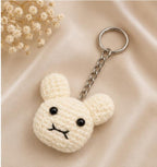 Crochet bunny keychain