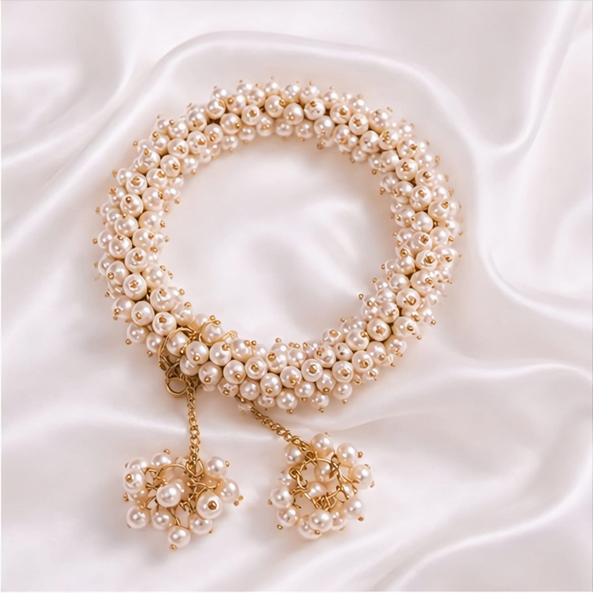 White Gajra Bracelet